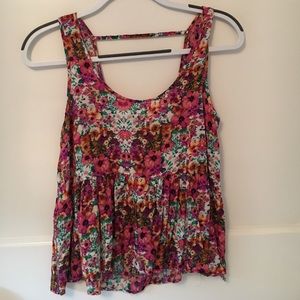 Flowered Forever 21 Tank Top